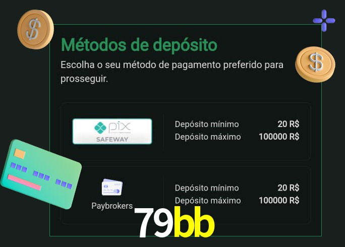 O cassino 79bb oferece uma grande variedade de métodos de pagamento